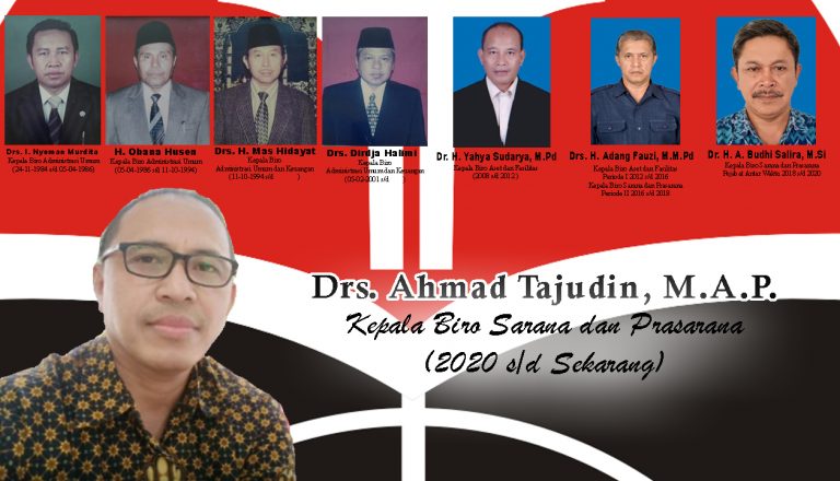 Pimpinan Biro Sarana dan Prasarana dari Trahun Ke Tahun