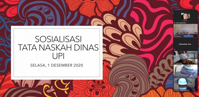 Workshop Sosialisasi Peraturan Rektor Tentang Tata Naskah Dinas di Lingkungan UPI