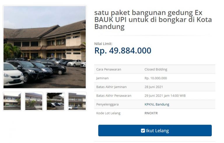 Pengumuman Lelang