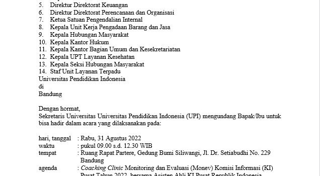 Coaching Clinic Monitoring dan Evaluasi (Monev) Komisi Informasi (KI) Pusat Tahun 2022, bersama Asisten Ahli KI Pusat Republik Indonesia.