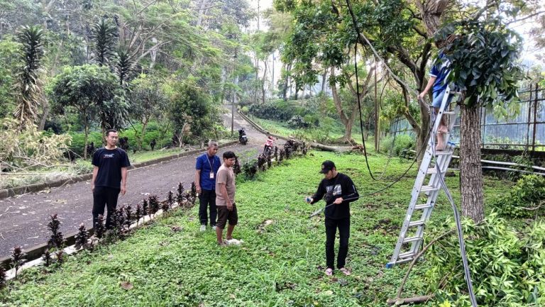 Perbaikan Kabel Listrik di Lingkungan Kampus UPI Pasca Cuaca Ekstrem